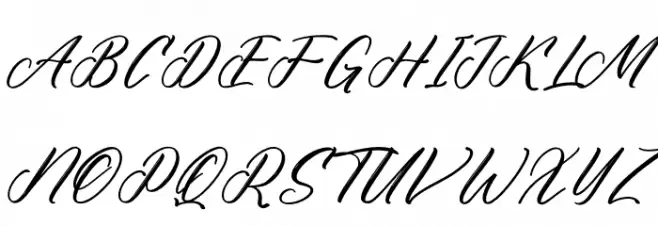 Alldegha Ramture DEMO VERSION Italic Font UPPERCASE