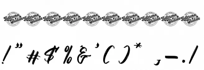 Alldegha Ramture DEMO VERSION Font OTHER CHARS