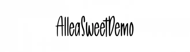 Allea Sweet Demo  Frei Schriftart Herunterladen