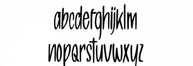 Allea Sweet Demo Caratteri MINUSCOLO