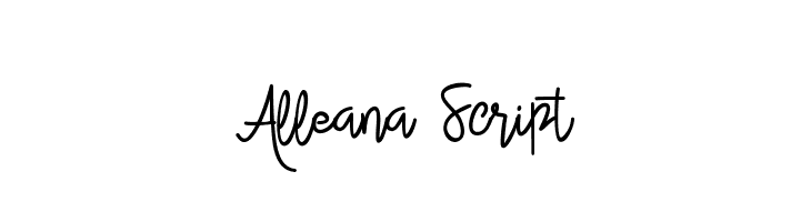 Alleana Script  لخطوط تنزيل