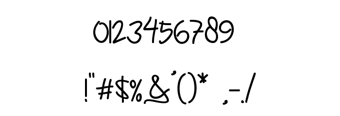 Alleana Script Font OTHER CHARS