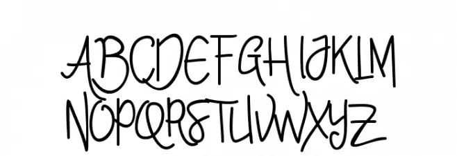 Alleana Script フォント 大文字
