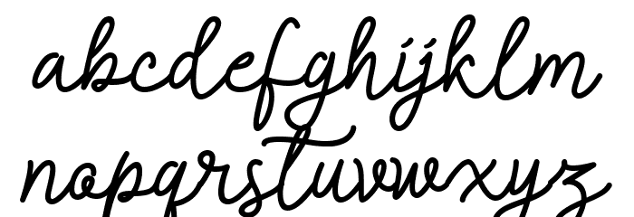 Alledahe Font LOWERCASE