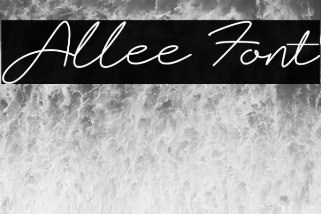 Allee Font examples