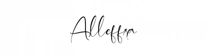 Alleffra  Frei Schriftart Herunterladen