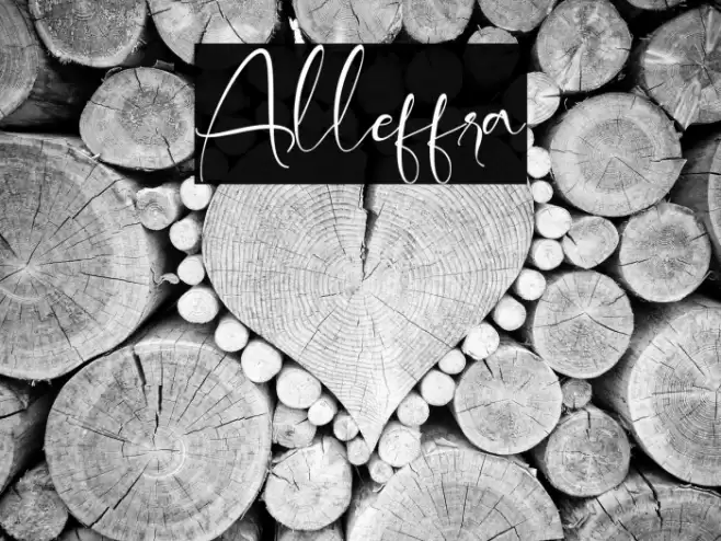 Alleffra Font examples