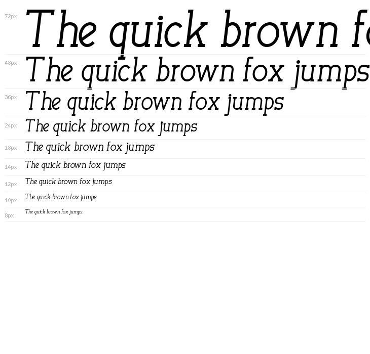 Allegation Demo Bold Italic Waterfall