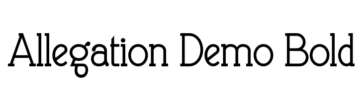 Allegation Demo Bold  免费字体下载