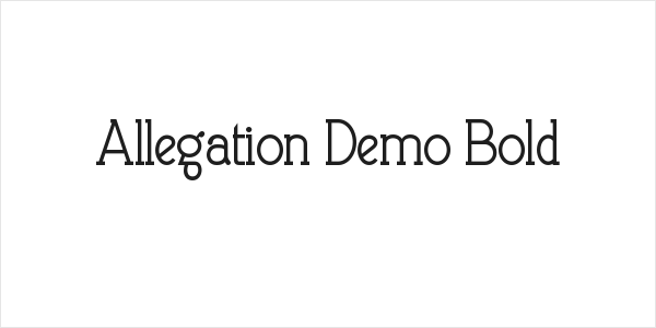 Allegation Demo Bold Logo
