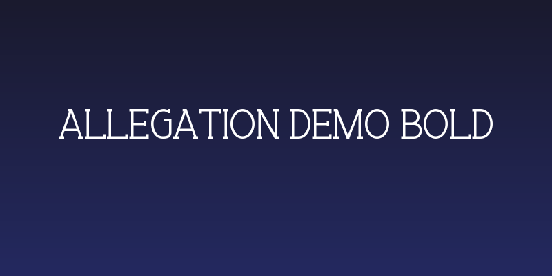 Allegation Demo Bold Social Header