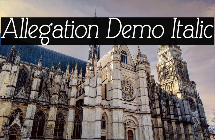 Allegation Demo Italic Example 2