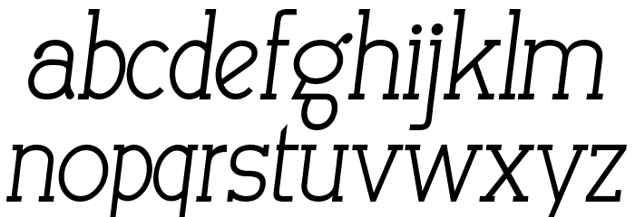 Allegation Demo SemiboldItalic Font LOWERCASE