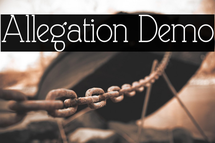 Allegation Demo Example 1