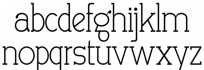 Allegation Demo Schriftart Kleinbuchstaben