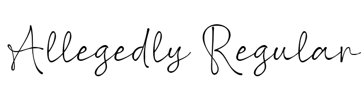 Allegedly Regular  Free Fonts Download