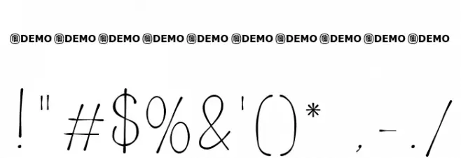 Allegedly Regular フォント その他の文字