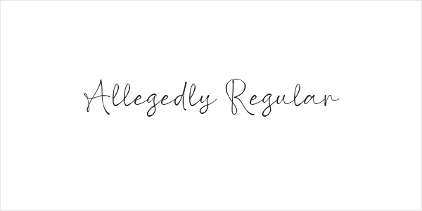 Allegedly Regular Logo
