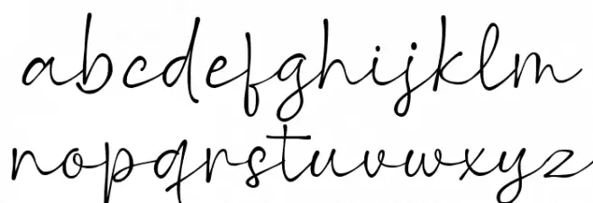 Allegedly Regular フォント 小文字