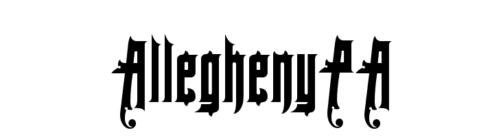 AlleghenyPA  Frei Schriftart Herunterladen