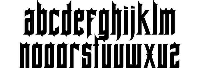 AlleghenyPA Font LOWERCASE