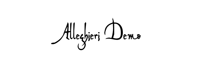 Alleghieri Demo फ़ॉन्ट