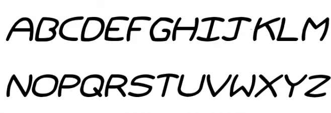 Allegory Italic फ़ॉन्ट अपरकेस