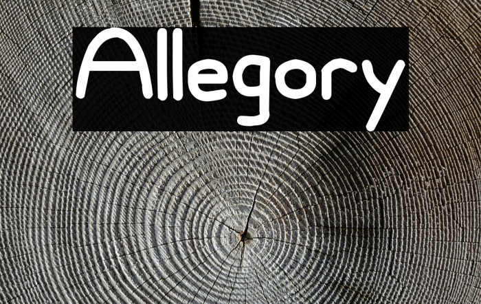 Allegory Font examples