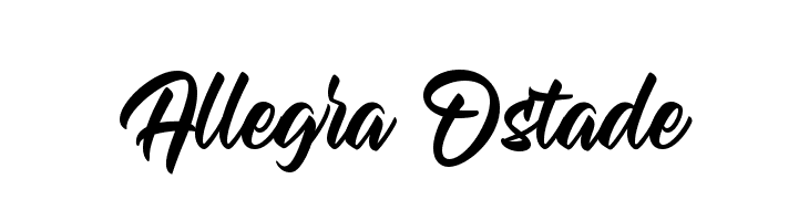 Allegra Ostade  नि: शुल्क फ़ॉन्ट्स डाउनलोड