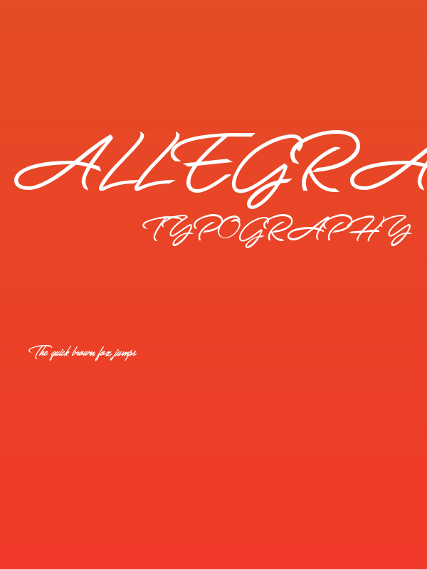 Allegratta Personal Use Regular Poster