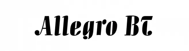 Allegro BT  Free Fonts Download