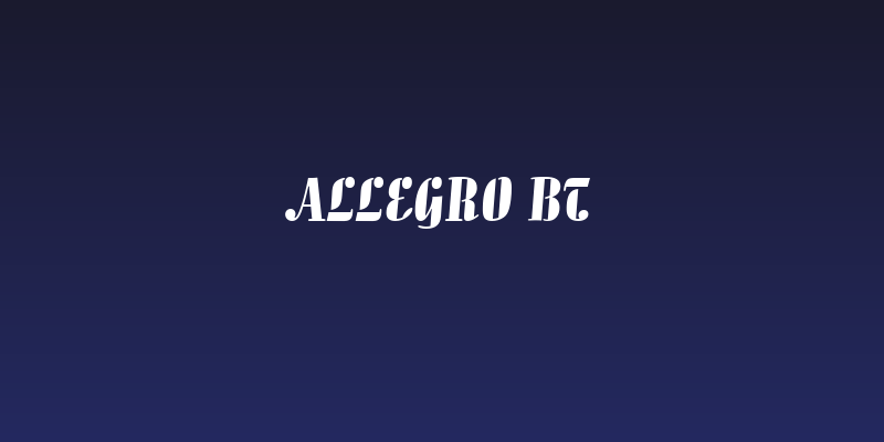 Allegro BT Social Header