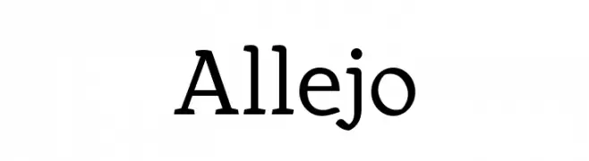 Allejo  baixar fontes gratis