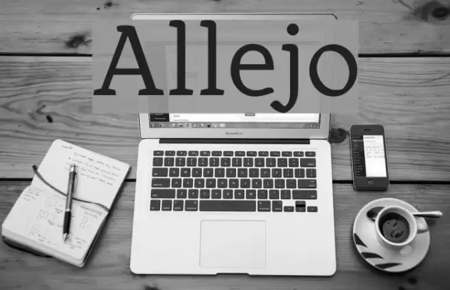 Allejo Font examples