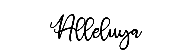 Alleluya  Descarca Fonturi Gratis