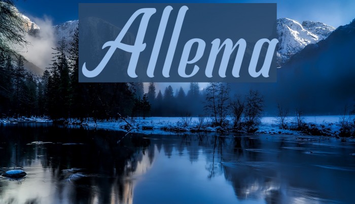 Allema Font examples
