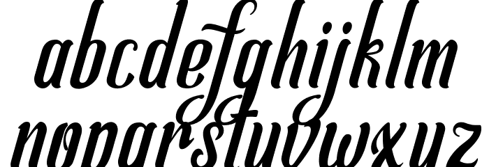 Allema Font LOWERCASE