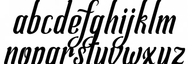 Allema Font LOWERCASE