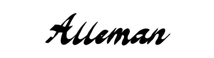 Alleman  免费字体下载