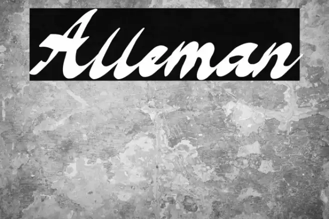 Alleman Fonte examples