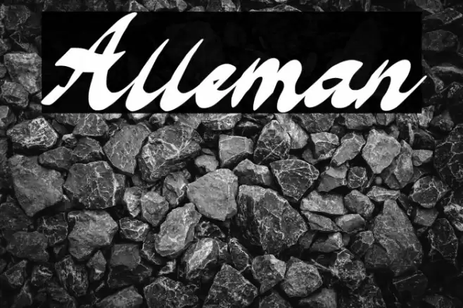 Alleman Fonte examples