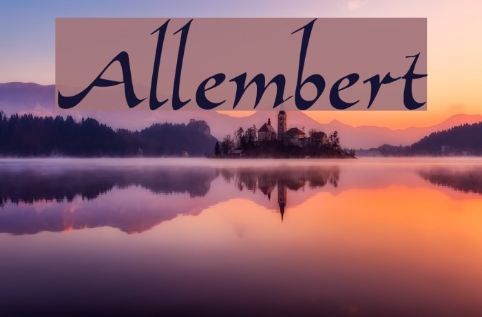 Allembert!` Polices examples