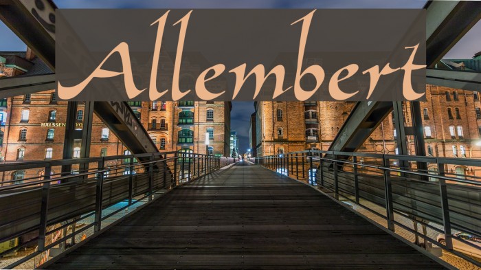 Allembert!` Polices examples