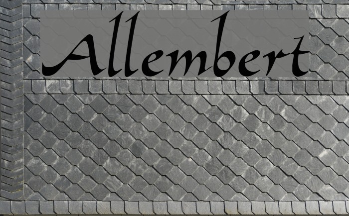 Allembert!` Polices examples