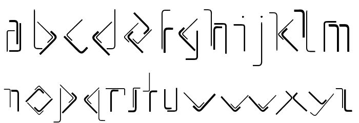 AllenKeys Font LOWERCASE