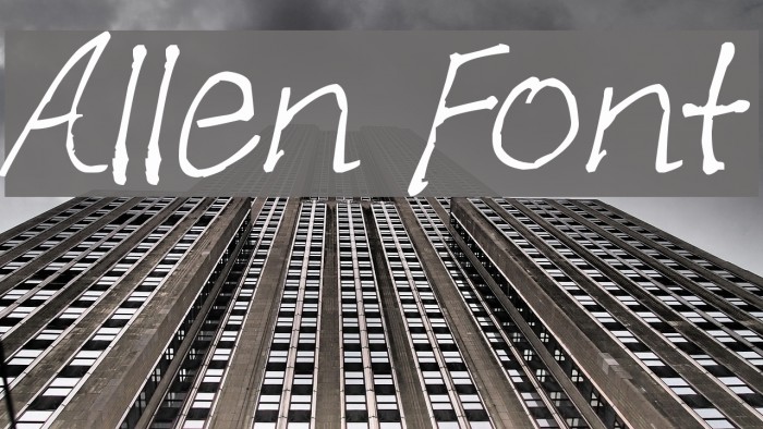 Allen Font examples