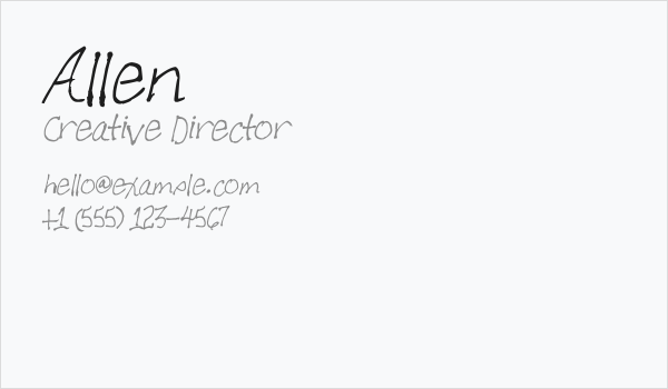 Allen Business Card