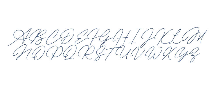 Allena Signature Uppercase