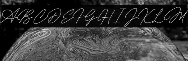 Allena Signature Schriftart examples