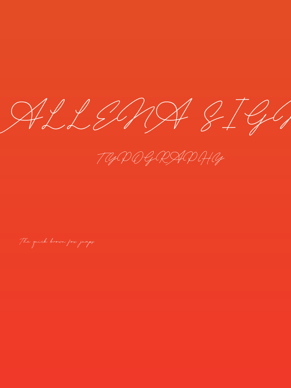 Allena Signature Poster